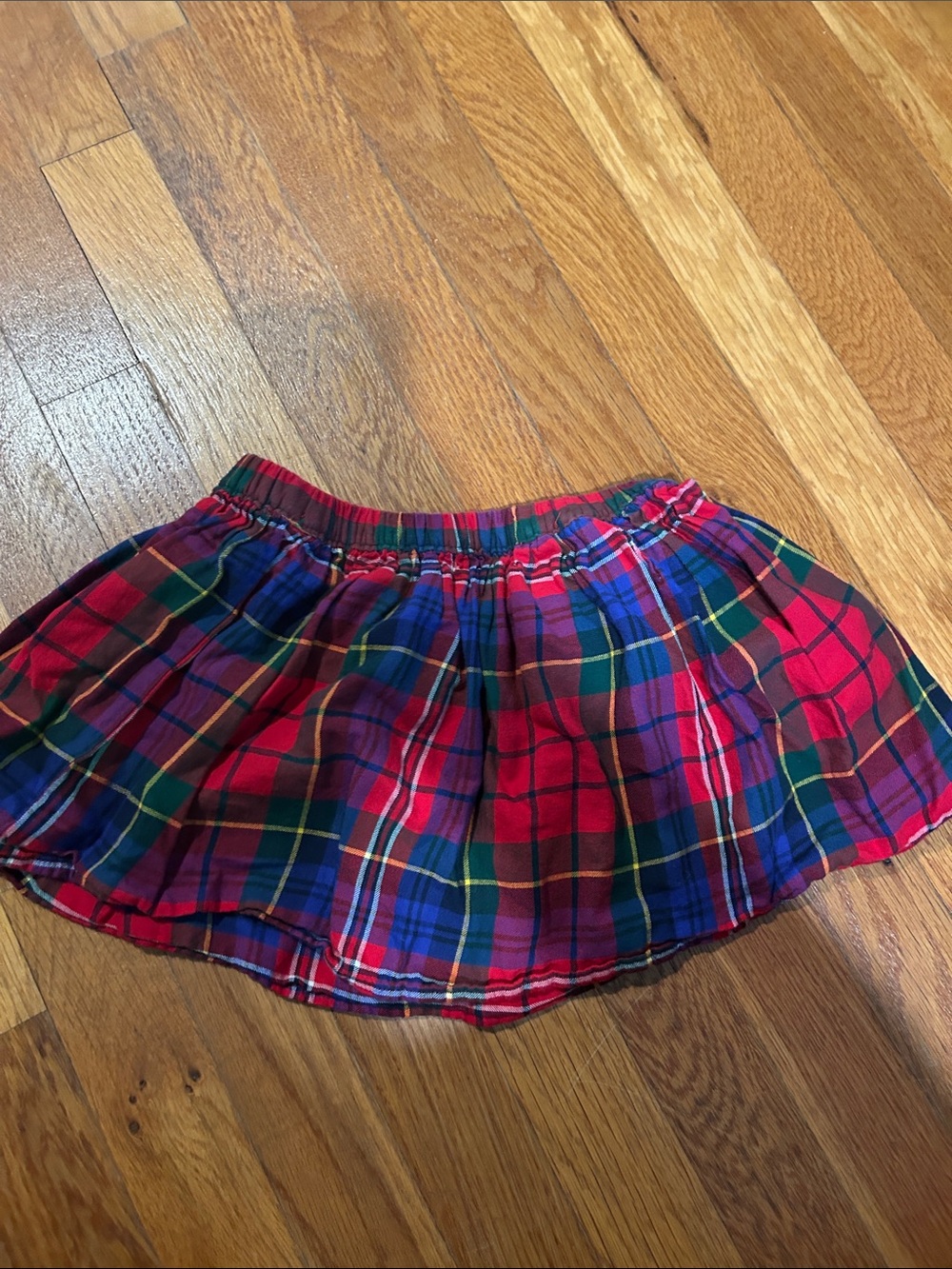 GAP Red & Blue Plaid Girls Skirt